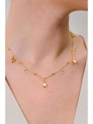 Lodie Silver Naszyjnik z elementami ozdobnymi rozmiar: onesize. Szare naszyjniki Lodie Silver, z materiału, z cyrkonią, z mosiądzu. Za 82.83 zł.