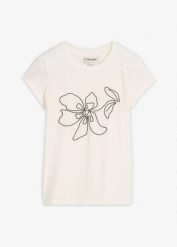 T-shirt z mieszanki bawełny. Białe t-shirty bonprix, bez wzorów, z bawełny, bez kołnierzyka, bez ramiączek. Za 59.99 zł.