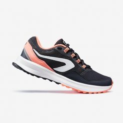 Buty do biegania damskie Kalenji Run Active Grip. Szare buty do biegania KALENJI, bez wzorów, bez zapięcia, do biegania. Za 119.99 zł.