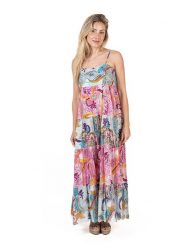 Isla Bonita by SIGRIS Sukienka ze wzorem rozmiar: XL. Sukienki Isla Bonita by SIGRIS, na co dzień, xl, bez wzorów, z bawełny, bez kołnierzyka, bez ramiączek, maxi, proste. Za 151.90 zł.