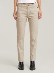 G-Star Spodnie chino w kolorze beżowym rozmiar: W31/L34. Brązowe chinosy G-Star, bez wzorów, retro. Za 227.45 zł.