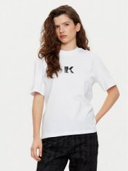 Karl Lagerfeld Jeans T-Shirt A1W17031 Biały Regular Fit. Białe t-shirty Karl Lagerfeld Jeans, xs, bez wzorów, z bawełny, bez kołnierzyka, bez ramiączek. Za 159.99 zł.