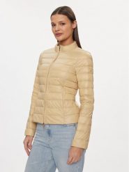 Patrizia Pepe Kurtka przejściowa CO0178/A503-B182 Beżowy Regular Fit. Brązowe kurtki Patrizia Pepe, bez wzorów, z puchu, bez kaptura. Za 629.99 zł.