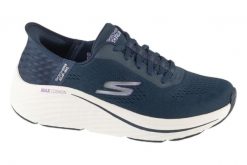 Buty sportowe damskie, Slip-Ins: Max Cushioning Elite 2.0 - Vanish. Niebieskie buty treningowe Skechers, bez wzorów, z materiału, przed kostkę, bez zapięcia, trekkingowe. Za 469.99 zł.
