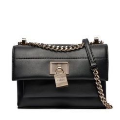 Torebka DKNY. Czarne listonoszki DKNY, bez wzorów, bez dodatków. Za 1,399.00 zł.