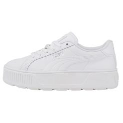 Buty sportowe Casual Damskie Puma Karmen L Biały. Białe buty sportowe lifestyle Puma, bez wzorów, z gumy, casualowe, bez zapięcia. W wyprzedaży za 229.00 zł.