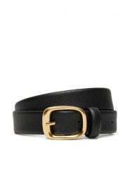 Calvin Klein Pasek Damski Chuncky Bukle Caviar LV04F7023G Czarny. Czarne paski Calvin Klein, bez wzorów, ze skóry. Za 219.99 zł.