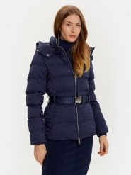 Elisabetta Franchi Kurtka puchowa PI-70D-46E2-V300 Granatowy Regular Fit. Niebieskie kurtki Elisabetta Franchi, bez wzorów, z puchu, bez kaptura. Za 1,969.00 zł.