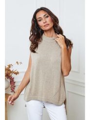 So Cachemire Sweter "Ernon" w kolorze szarobrązowym rozmiar: XL. Brązowe swetry So Cachemire, xl, bez wzorów, z kaszmiru, bez ramiączek. Za 174.84 zł.