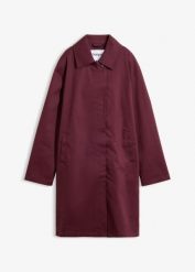 Hydrofobowy trencz, oversize. Czerwone płaszcze bonprix, bez wzorów, bez kaptura. Za 229.99 zł.