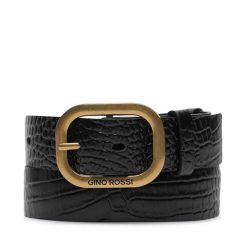 Pasek Damski GINO ROSSI. Czarne paski Gino Rossi, bez wzorów. Za 99.99 zł.