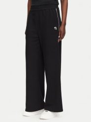 KARL LAGERFELD Spodnie dresowe B3W10045 Czarny Regular Fit. Czarne spodnie dresowe KARL LAGERFELD, bez wzorów, z bawełny. Za 779.99 zł.
