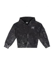 Bluza z bawełna z kaptur na co dzień na siłownię. Czarne bluzy LEONE 1947 APPAREL, bez wzorów, z bawełny, bez ramiączek, bez kaptura. Za 248.39 zł.