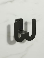 Smarto Metallico Uchwyt w kolorze czarnym na kapcie - 8 x 8 x 5 cm rozmiar: onesize. Czarne kapcie Smarto Metallico, bez wzorów, z materiału. Za 39.99 zł.