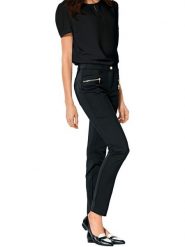 Heine Spodnie w kolorze czarnym rozmiar: 46. Czarne spodnie materiałowe Heine, bez wzorów, z materiału. Za 216.45 zł.