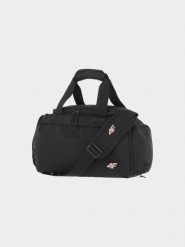 4F Torba sportowa (10 L) z kieszenią na obuwie - czarna Uniwersalny. Czarne buty treningowe 4f, bez wzorów, z syntetyku, na ramię. W wyprzedaży za 79.99 zł.