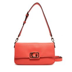 Torebka Guess. Pomarańczowe listonoszki Guess, z aplikacjami, bez dodatków. Za 329.99 zł.