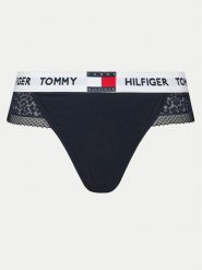 Tommy Hilfiger Stringi UW0UW05619 Granatowy. Niebieskie stringi Tommy Hilfiger, bez wzorów, z syntetyku. Za 69.99 zł.
