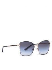 Guess Okulary przeciwsłoneczne GU00149 Czarny. Czarne okulary przeciwsłoneczne Guess, z aplikacjami, z tworzywa sztucznego, plastikowe. Za 269.99 zł.