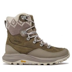 Śniegowce Merrell. Szare śniegowce Merrell, bez wzorów, bez zapięcia. Za 899.99 zł.