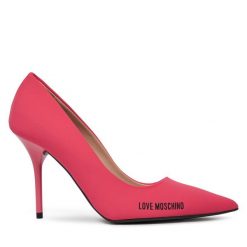 Szpilki LOVE MOSCHINO. Pomarańczowe szpilki Love Moschino, bez wzorów, bez obcasa, na szpilce, bez zapięcia. Za 649.99 zł.