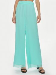 Patrizia Pepe Spodnie materiałowe 2P1584/A061-CA03 Turkusowy Relaxed Fit. Niebieskie spodnie materiałowe Patrizia Pepe, bez wzorów, z materiału. Za 699.99 zł.