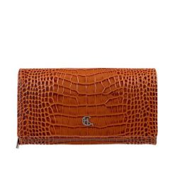 Portfel damski Canaletto ze skóry z wzorem krokodyla – ochrona RFID i wyjątkowy styl PD1634s262 RFID. Brązowe portfele bez wzorów, ze skóry. Za 190.00 zł.