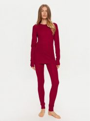 Whistler Komplet bielizny termoaktywnej Cerro W Merino Wool Baselayer Set W233596 Czerwony. Czerwone bielizna termoaktywna damska WHISTLER, bez wzorów, z wełny, bez ramiączek, narciarskie. Za 229.99 zł.
