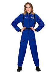 Carnival Party Kombinezon kostiumowy "Astronaut" w kolorze niebieskim rozmiar: M. Niebieskie kombinezony Carnival Party, m, bez wzorów, bez kołnierzyka, bez ramiączek. Za 108.99 zł.