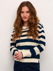 Cream Sweter Crmuka Knitted 10611880 Niebieski Straight Fit. Niebieskie swetry Cream, xl, bez wzorów, z bawełny, bez ramiączek. Za 139.99 zł.