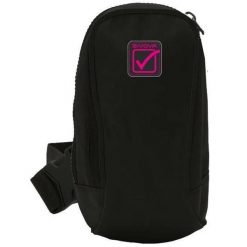 Saszetka na ramię Givova Czarno-fuksja. Czarne nerki i saszetki Givova, bez wzorów, z materiału, sportowe, bez dodatków. Za 164.99 zł.