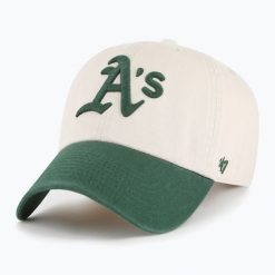 Czapka z daszkiem 47 Brand MLB Oaklands Athletics Grand Stand CLEAN UP. Brązowe czapki z daszkiem 47 Brand, na zimę, bez wzorów. Za 129.99 zł.