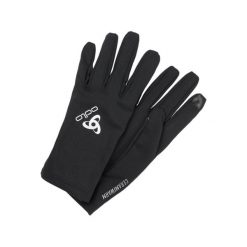 Rękawiczki wielofunkcyjne Odlo Ceramiwarm Light czarne. Czarne rękawiczki ODLO, bez wzorów, sportowe. W wyprzedaży za 109.99 zł.