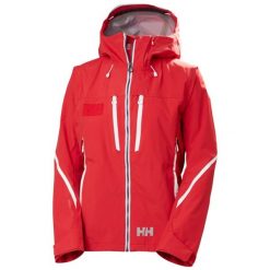 Damska kurtka narciarska Helly Hansen Acer 3L Shell. Czerwone kurtki narciarskie Helly Hansen, na zimę, l, bez wzorów, bez kaptura, narciarskie. Za 2,423.00 zł.