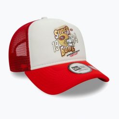 Czapka z daszkiem New Era Superbowl Trucker San Francisco 49ERS. Czerwone czapki z daszkiem New Era, bez wzorów. Za 129.99 zł.