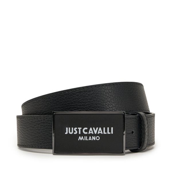 Pasek Just Cavalli. Czarne paski Just Cavalli, bez wzorów. Za 199.99 zł.