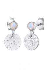 Elli PREMIUM Damskie Kolczyki płatki Vintage z kamieniem księżycowym z rodowanego srebra próby 925 Sterling Silver 1 ct. Szare kolczyki Elli PREMIUM, z kamieniem księżycowym, srebrne. Za 293.99 zł.