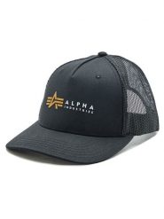 Alpha Industries Czapka z daszkiem Label 106901 Czarny. Czarne czapki z daszkiem Alpha Industries, bez wzorów, z bawełny. Za 79.99 zł.