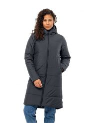 Jack Wolfskin Płaszcz pikowany "Deutzer" w kolorze antracytowym rozmiar: XL. Czarne płaszcze Jack Wolfskin, s, bez wzorów, z materiału, bez kaptura. Za 434.85 zł.