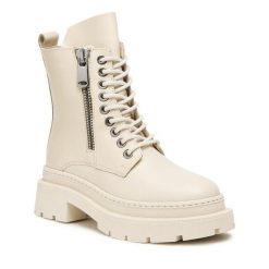 Botki GINO ROSSI. Brązowe botki Gino Rossi, bez wzorów, bez obcasa, na płaskiej podeszwie, bez zapięcia. Za 299.99 zł.