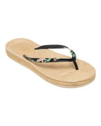 Japonki plażowe damskie Roxy SOUTH BEACH. Brązowe japonki Roxy, bez wzorów, z gumy. Za 89.99 zł.