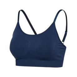 Biustonosz dla kobiet Hummel. Niebieskie biustonosze sportowe Hummel, bez wzorów. Za 181.50 zł.