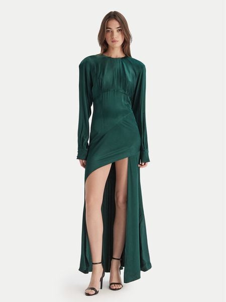 Bardot Sukienka koktajlowa Kartia 60108DB Zielony Regular Fit. Zielone sukienki Bardot, bez wzorów, z wiskozy, wizytowe, bez kołnierzyka, bez ramiączek. Za 419.99 zł.