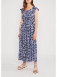 Blutsgeschwister Sukienka "Hello Againseaworld" w kolorze granatowo-białym rozmiar: M. Niebieskie sukienki Blutsgeschwister, na imprezę, m, bez wzorów, z wiskozy, klasyczne, bez kołnierzyka, bez ramiączek, maxi. Za 201.55 zł.