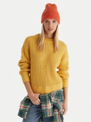 Roxy Sweter Coming Home ERJSW03666 Żółty Regular Fit. Żółte swetry Roxy, m, bez wzorów, bez ramiączek. Za 279.99 zł.