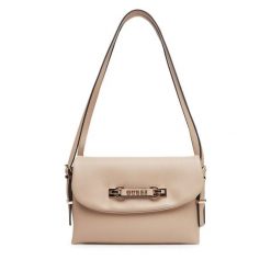 Torebka Guess. Brązowe torebki klasyczne Guess, z aplikacjami, klasyczne, bez dodatków. Za 449.99 zł.