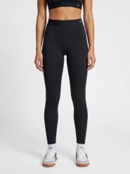 Damskie legginsy Hummel Nova. Czarne legginsy Hummel, bez wzorów, z materiału. Za 177.01 zł.