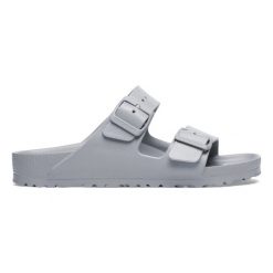Birkenstock Arizona Essentials EVA Stone Coin Klapki damskie. Szare klapki Birkenstock, bez wzorów, bez obcasa, bez zapięcia. Za 179.99 zł.
