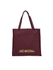 LOVE MOSCHINO Torebka JC4020PP1NKD0552 Bordowy. Czerwone torebki klasyczne Love Moschino, bez wzorów, ze skóry, bez dodatków. Za 759.99 zł.