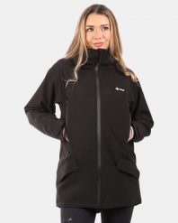 Damski outdoorowy płaszcz Kilpi AYRA-W. Czarne płaszcze Kilpi, m, bez wzorów, z materiału, bez kaptura. Za 731.89 zł.